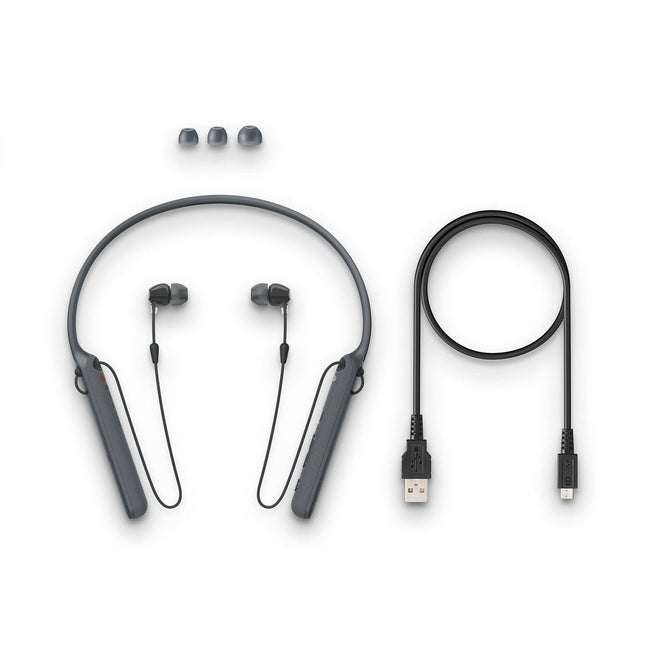 Sony WI-C400 Wireless Neck-Band Headphones with 20 Hours Battery Life, Tangle Free Cable - Grabgear.in