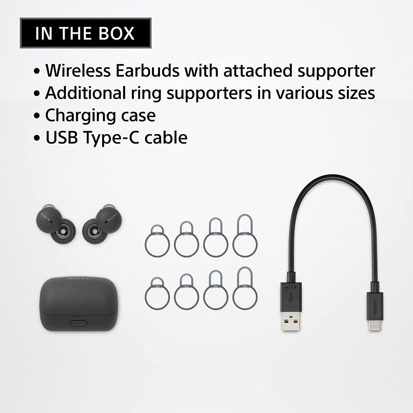 Sony LinkBuds WF-L900 Truly Wireless Bluetooth Earbuds with Open-Ring ...