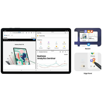 Samsung Galaxy Tab S7 FE 31.5 cm (12.4 inch) (RAM 4 GB, ROM 64 GB) Large Display, S-Pen in Box, Slim Metal Body, Dolby Atmos Sound - Grabgear.in