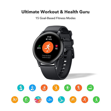 HONOR Magic Watch 2 (42 mm) Always On AMOLED Display, SpO2, 15 Workout Modes, Music Playback & In-Built Storage, Female Cycle & Sleep & HR Monitor, Personalized Watch Face, 7-Days Battery - Grabgear.in