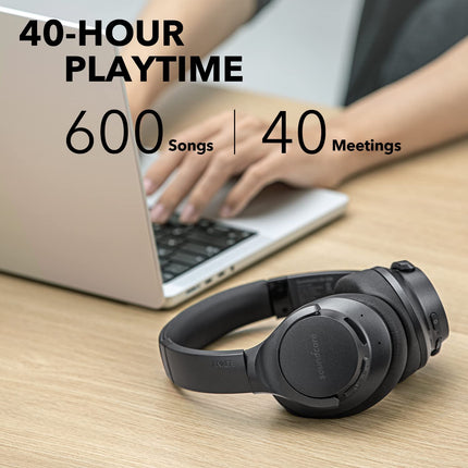 Anker Soundcore Life Q20 Hybrid Active Noise Cancelling Headphones, Wireless Over Ear Bluetooth Headphones, 40H Playtime (UNBOXED) - Unboxify