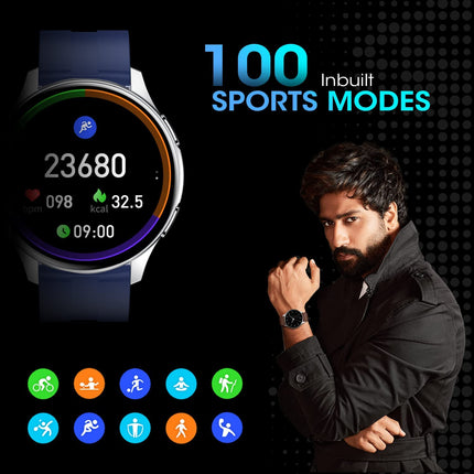 Fire-Boltt INVINCIBLE 1.39" (3.53cm) AMOLED 454x454 Bluetooth Calling Smartwatch (UNBOXED) - Unboxify