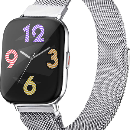 (UNBOXED) Zebronics Zeb-FIT5220CH Limited Edition Smart Fitness Watch,2.5D Curved Glass 4.4cm Square Display, Metal Body & Strap, SpO2/BP/HR Monitor, IP68 Water Proof, 8 Sports Mode - Unboxify