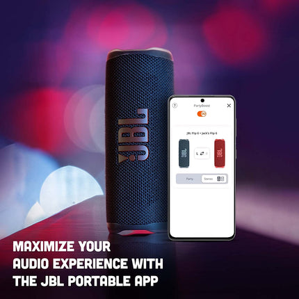 JBL Flip 6 Wireless Portable Bluetooth Speaker Pro Sound, Upto 12 Hours Playtime, IP67 Water & Dustproof, PartyBoost & Personalization App - Unboxify