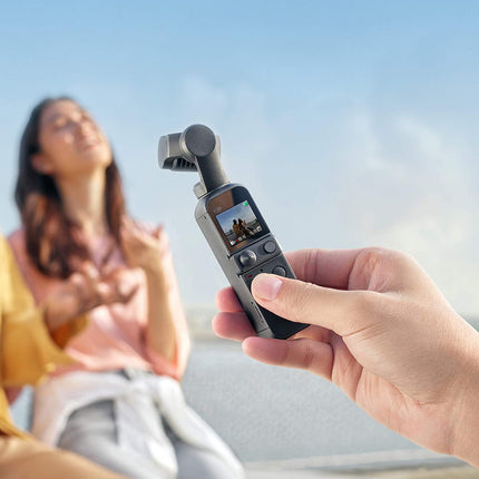 DJI Osmo Pocket2 - Handheld 3-Axis Gimbal Stabilizer with 4K Camera,1/1.7" CMOS,64MP Photo, Pocket-Sized, Active Track 3.0, Glamour Effects, Video Vlog for Android and iPhone (Black) - Grabgear.in