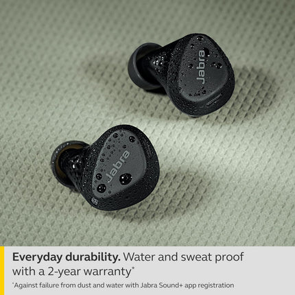 Jabra Elite 4 Active in-Ear Bluetooth Earbuds - True Wireless Ear Buds with Secure Active Fit, 4 Built-in Microphones, Active Noise Cancellation and Adjustable HearThrough Technology - Unboxify