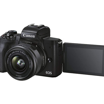 Canon EOS M50 Mark II + EF-M 15-45mm is STM Kit Black - Unboxify