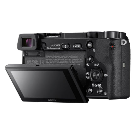 Sony Alpha ILCE 6000L 24.3 MP Mirrorless Digital SLR Camera with 16-50 mm (APS-C Sensor, Fast Auto Focus, Eye AF, Light Weight) - Black - Grabgear.in