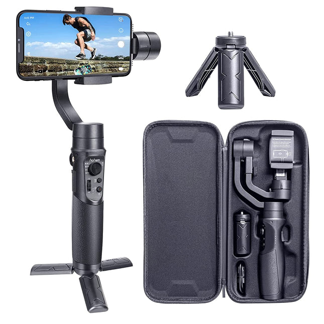 hohem iSteady Mobile Plus 3 Axis Handheld Smartphone Gimbal Stabilizer for iPhones, Android Phones Featuring Video Stabilizer with Inspection Mode, Sport Mode, Face Object Tracking, Motion Time-Lapse (UNBOXED) - Unboxify