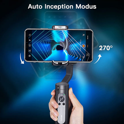 Hohem iSteady X - 3-Axis 259g Lightweight Smartphone Gimbal Foldable Handheld Pocket Stabilizer Youtuber Vlogger Live Video for iPhone 11 Pro Max X XS, Android (UNBOXED) - Unboxify