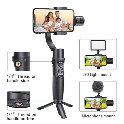 hohem iSteady Mobile Plus 3 Axis Handheld Smartphone Gimbal Stabilizer for iPhones, Android Phones Featuring Video Stabilizer with Inspection Mode, Sport Mode, Face Object Tracking, Motion Time-Lapse (UNBOXED) - Unboxify