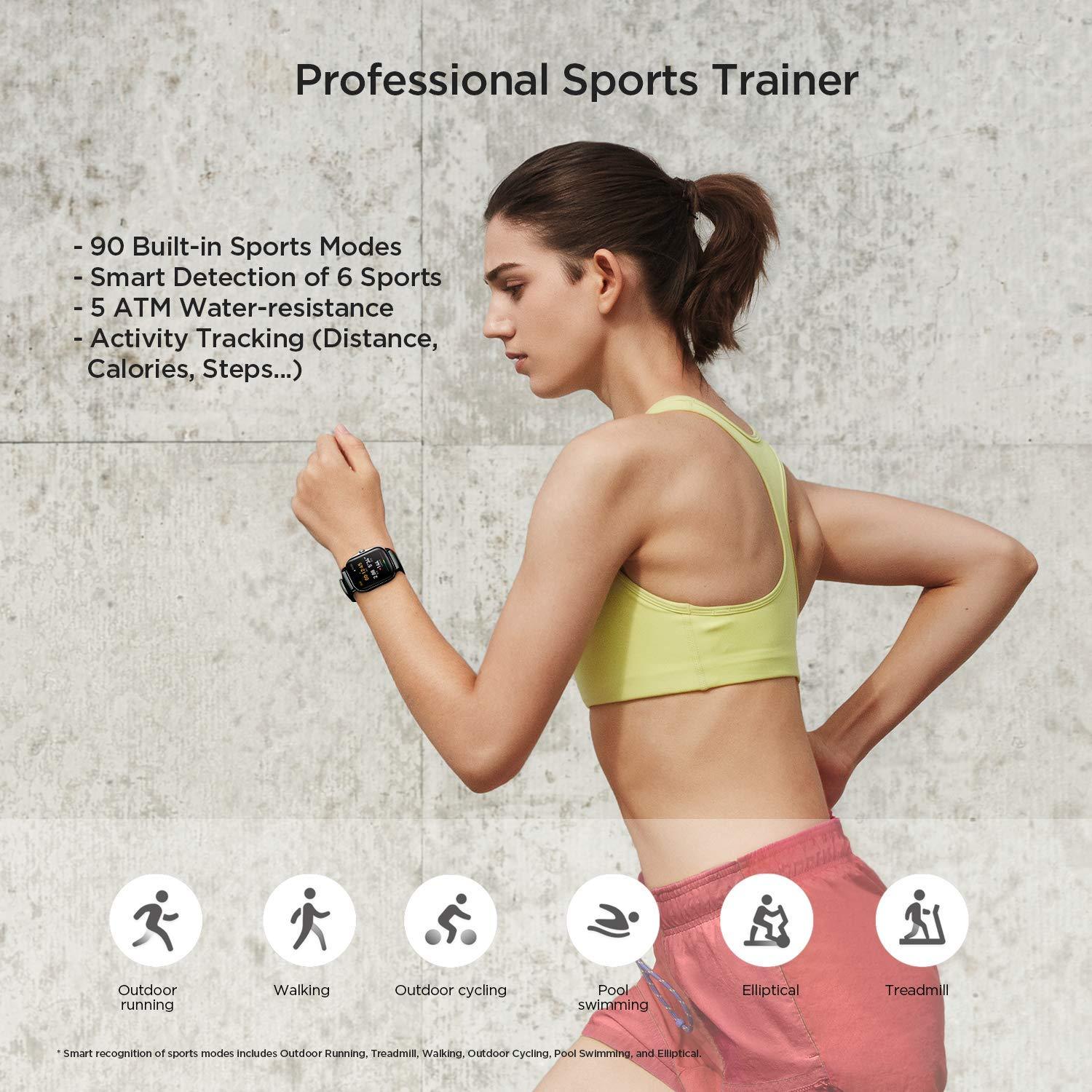 Amazon Fit Amazfit GTS 2 Smart Watch, 1.65 inch (4.2 cm) AMOLED Display, Built-in ...