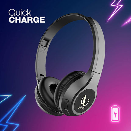 (UNBOXED) Infinity (JBL) Glide 510, 72 Hrs Playtime with Quick Charge, Wireless On Ear Headphone with Mic, Deep Bass, Dual Equalizer, Bluetooth 5.0 with Voice Assistant Support - Unboxify