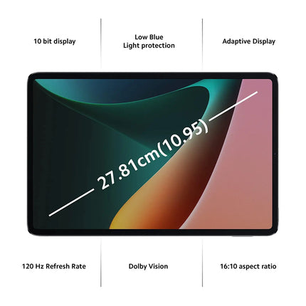 Mi Xiaomi Pad 5 Snapdragon 860 2.5K Resolution, 120Hz Refresh Rate Wi-Fi Tablet, Cosmic Gray (UNBOXED) - Unboxify