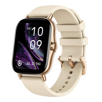 Amazfit GTS 2 Smart Watch, 1.65 inch (4.2 cm) AMOLED Display, Built-in Amazon Alexa, Built-in GPS, SpO2 & Stress Monitor, Bluetooth Phone Calls, 3GB Music Storage, 90 Sports Modes (Midnight Black) - Grabgear.in