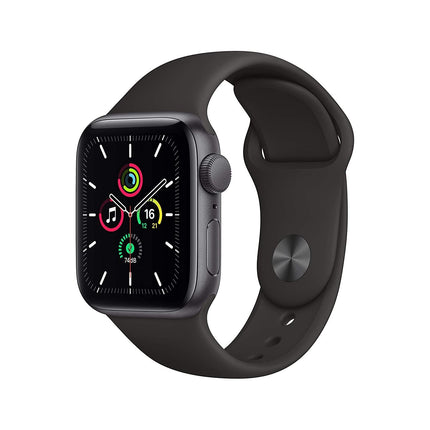 New Apple Watch SE (GPS, 40mm) - Silver Aluminium Case with White Sport Band - Grabgear.in