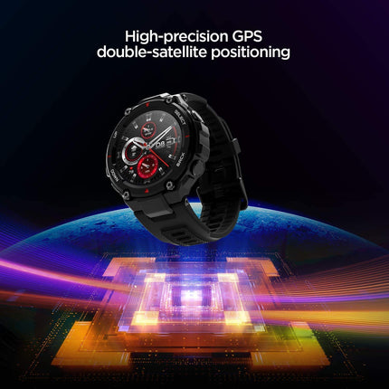 Amazfit Huami T Rex | 20 Days Battery Life, 1.3 inch AMOLED Display, Built-in GPS, 12 Military Certifications, Water Resistance, 14 Sports Modes - Unboxify
