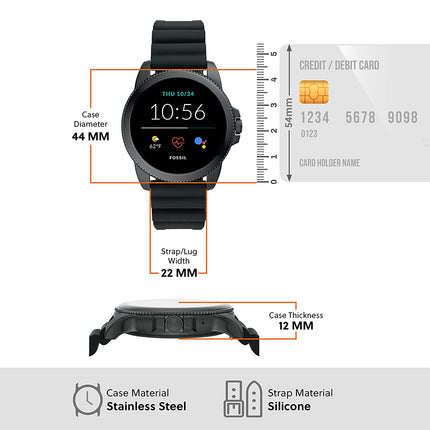 Fossil Gen 5E Smartwatch with AMOLED Screen (UNBOXED) - Unboxify