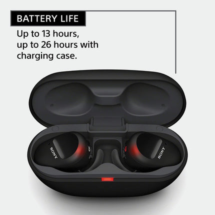 Sony WF-SP800N Bluetooth Truly Wireless in Ear Earbuds with Mic (Black) - Unboxify