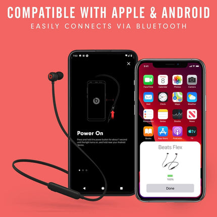Beats Flex Wireless Earphones – Apple W1 Headphone Chip, Magnetic Earbuds, Class 1 Bluetooth, 12 Hours of Listening Time, Built-in Microphone - Grabgear.in