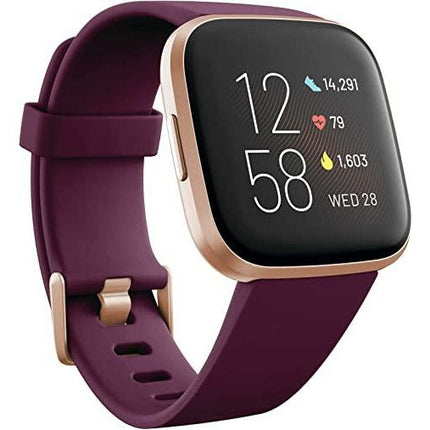 Fitbit Versa 2 FB507BKBK Health & Fitness Smartwatch with Heart Rate, Music, Alexa Built-in, Sleep & Swim Tracking (S & L Bands Included) - Grabgear.in