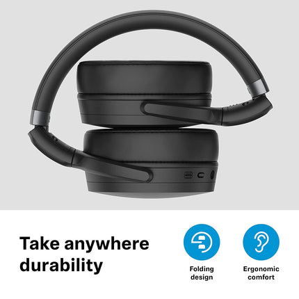 Sennheiser HD 450SE Bluetooth 5.0 Wireless Headphone with Alexa Built-in - Active Noise Cancellation, 30-Hour Battery Life, USB-C Fast Charging, Foldable - Black - Unboxify