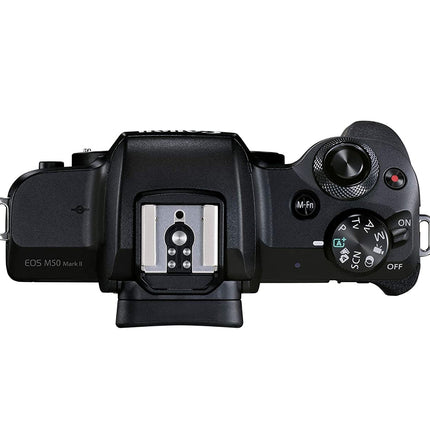 Canon EOS M50 Mark II + EF-M 15-45mm is STM Kit Black - Unboxify