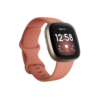 Fitbit Versa 3 Health & Fitness Smartwatch with GPS, 24/7 Heart Rate, Alexa Built-in, 6+ Days Battery, One Size (S & L Bands Included) - Grabgear.in
