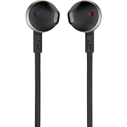 JBL T205BT Pure Bass Wireless Metal Earbud Headphones with Mic - Grabgear.in