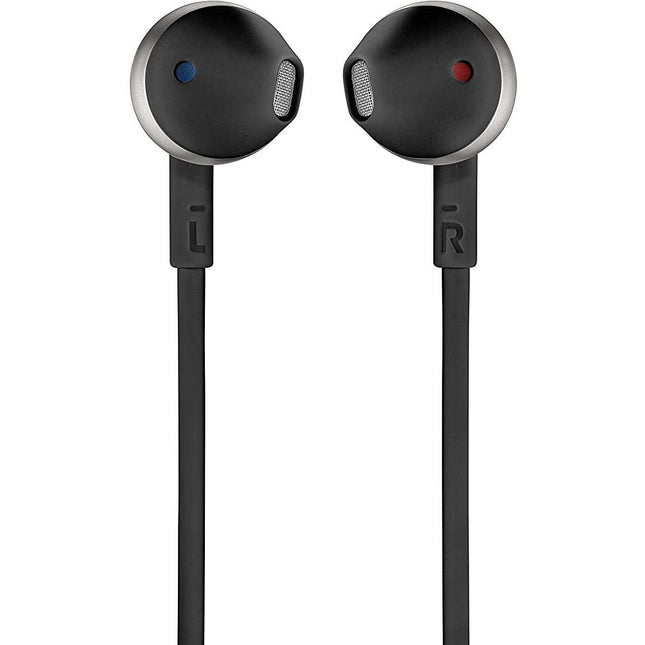 JBL T205BT Pure Bass Wireless Metal Earbud Headphones with Mic - Grabgear.in