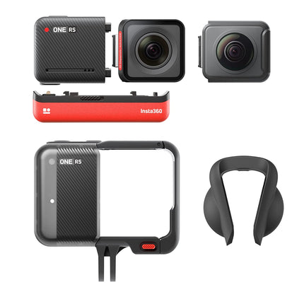 Insta360 ONE RS – Waterproof Action Camera with Interchangeable Lenses, 48MP Photo, Active HDR, AI Editing (UNBOXED) - Unboxify