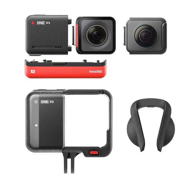 Insta360 ONE RS – Waterproof Action Camera with Interchangeable Lenses, 48MP Photo, Active HDR, AI Editing (UNBOXED) - Unboxify