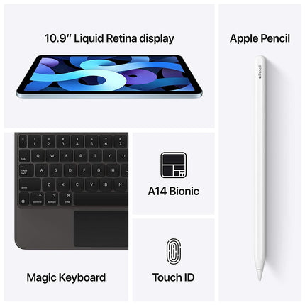 Apple iPad Air (10.9-inch, Wi-Fi, 64GB) - Sky Blue (Latest Model, 4th Generation) - Apple - Grabgear.in