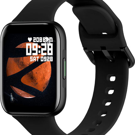(UNBOXED) ZEBRONICS Zeb-Fit1220CH Smart Fitness Watch, 2.5D Curved Glass Full Touch Display, SpO2, BP & Heart Rate Monitor, IP67 Water Resistant, 7 Sports Mode - Unboxify