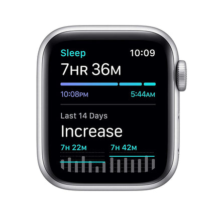New Apple Watch SE (GPS, 40mm) - Silver Aluminium Case with White Sport Band - Grabgear.in