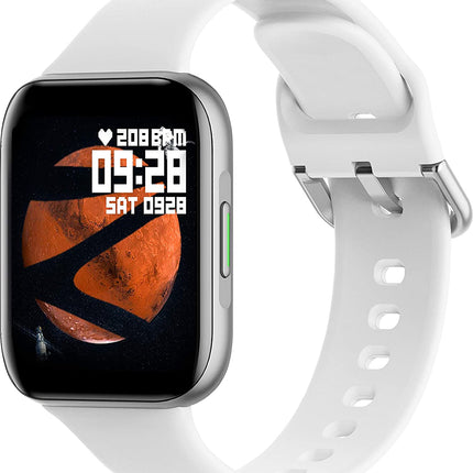 (UNBOXED) ZEBRONICS Zeb-Fit1220CH Smart Fitness Watch, 2.5D Curved Glass Full Touch Display, SpO2, BP & Heart Rate Monitor, IP67 Water Resistant, 7 Sports Mode - Unboxify