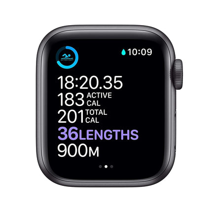 New Apple Watch Series 6 (GPS + Cellular) - Space Grey Aluminium Case with Black Sport Band - Grabgear.in