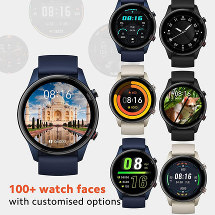 Mi Watch Revolve Active (Beige) - 1.39" AMOLED Display, SpO2, GPS and Sleep Monitor, Alexa Built-in, 117 Sports Mode, Personalized Watch Faces, 2 Weeks Battery Life, Music and Camera Control - Grabgear.in