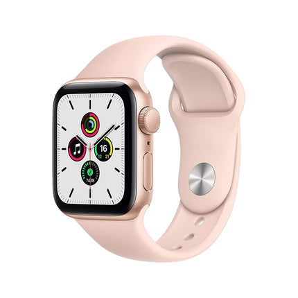 New Apple Watch SE (GPS, 40mm) - Silver Aluminium Case with White Sport Band - Grabgear.in