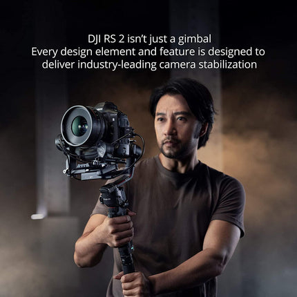 DJI RS 2Combo-3-Axis Gimbal Stabilizer for DSLR and Mirrorless Cameras,Nikon,Sony,Panasonic,Canon,Fuji,10lbs TestedPayload,1.4” Full-ColorTouchscreen, CarbonFiber Construction, Black (CP.RN.00000094.01) - Grabgear.in