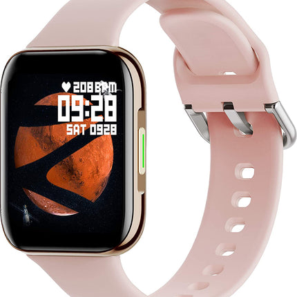 (UNBOXED) ZEBRONICS Zeb-Fit1220CH Smart Fitness Watch, 2.5D Curved Glass Full Touch Display, SpO2, BP & Heart Rate Monitor, IP67 Water Resistant, 7 Sports Mode - Unboxify