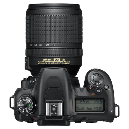 Nikon D7500 20.9MP Digital SLR Camera (Black) with AF-S DX NIKKOR 18-140mm f/3.5-5.6G ED VR Lens - Unboxify
