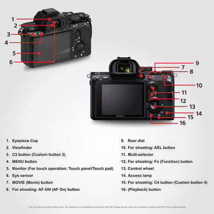 Sony Alpha ILCE-7M3 Full-Frame 24.2MP Mirrorless Digital SLR Camera Body (4K Full Frame, Real-Time Eye Auto Focus, 4K Vlogging Camera, Tiltable LCD, Low Light Camera) - Black - Unboxify