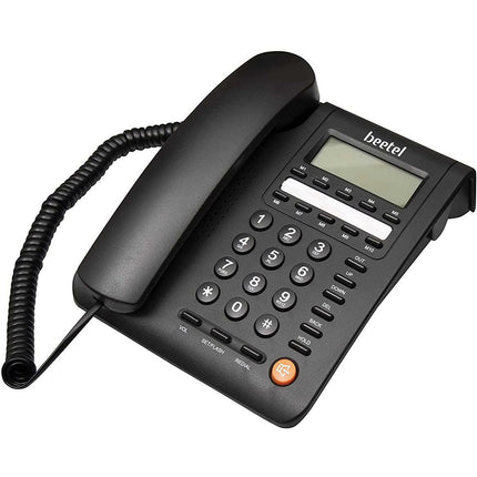 (UNBOXED) Beetel M59 CLI Corded Phone (Black) - Grabgear.in