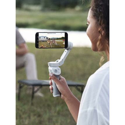DJI OM 4 - Handheld 3-Axis Smartphone Gimbal Stabilizer with Grip Tripod Vlog YouTube Live Video for iPhone Android - Grabgear.in