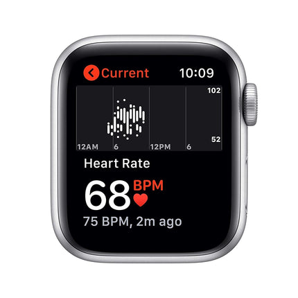 New Apple Watch SE (GPS, 40mm) - Silver Aluminium Case with White Sport Band - Grabgear.in