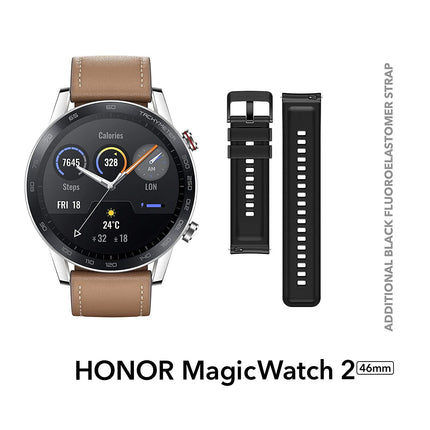 Flax Brown Honor Magic Spo2 Honor Magic Watch 46 Mm 14-Days