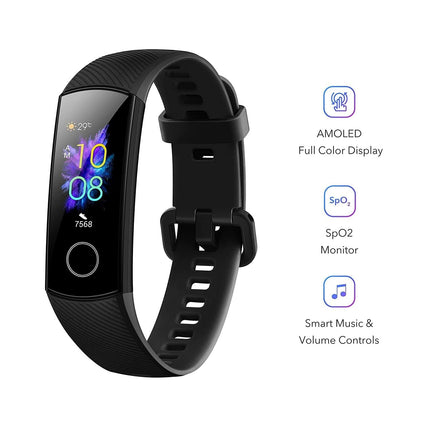 HONOR Band 5 - Waterproof Full Color AMOLED Touchscreen, SpO2 (Blood Oxygen) Monitor (UNBOXED) - Grabgear.in