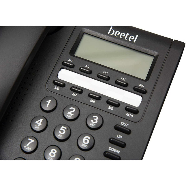 (UNBOXED) Beetel M59 CLI Corded Phone (Black) - Grabgear.in