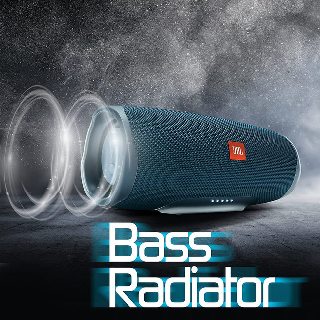 JBL Charge 4, Wireless Portable Bluetooth Speaker, Signature Sound with Powerful Bass Radiator, 7500mAh Built-in Powerbank, Connect+, IPX7 Waterproof, AUX & Type C - Unboxify